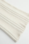 SWAYING/KNIT chenille three-dimensional striped trousers SW23AW3B57 white